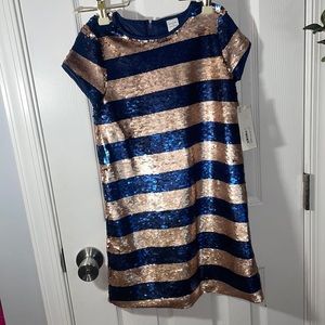Peyton & Barker blue and gold size 8 dress